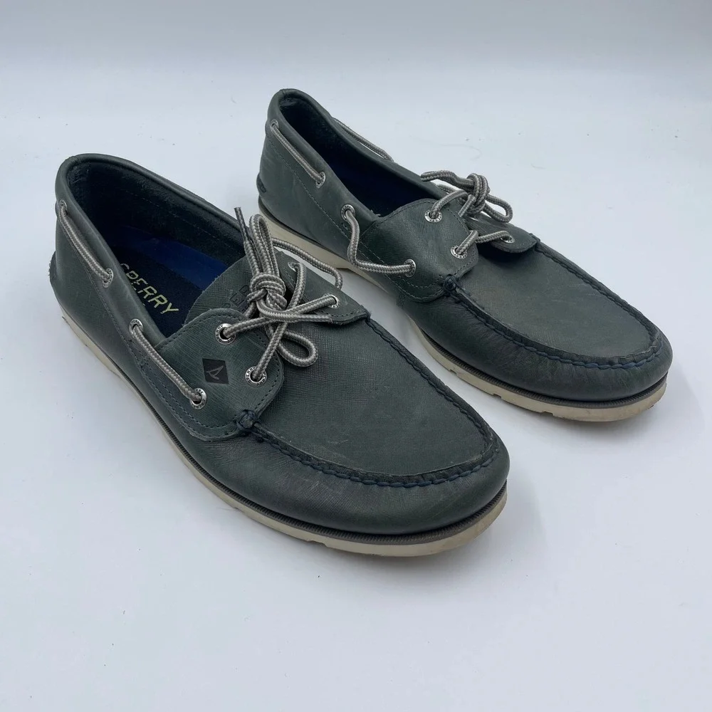 Sperry Top-Sider Men's Leather‎ 2-Eye Boat Shoes - Size 12M